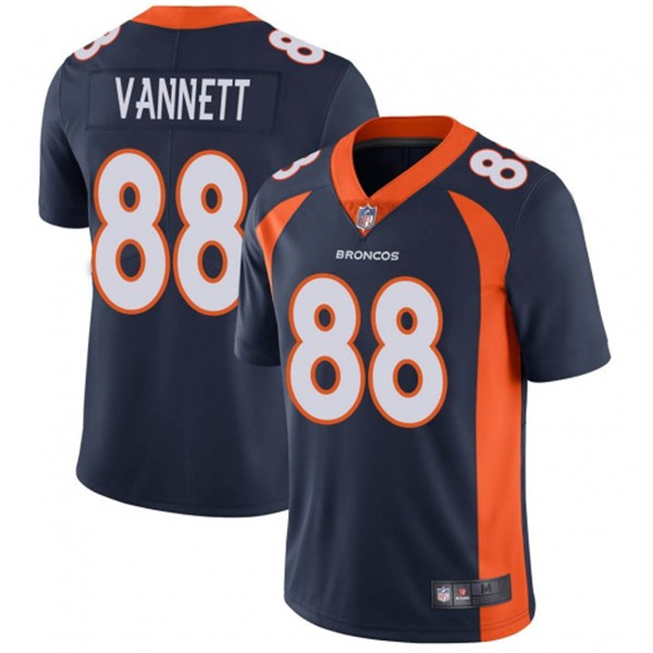 Men's Denver Broncos #88 Nick Vannett Navy Vapor Untouchable Limited Stitched NFL Jersey